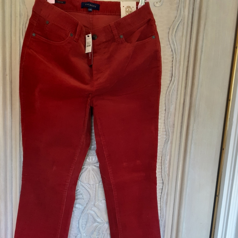 Talbots orange corduroy jeans